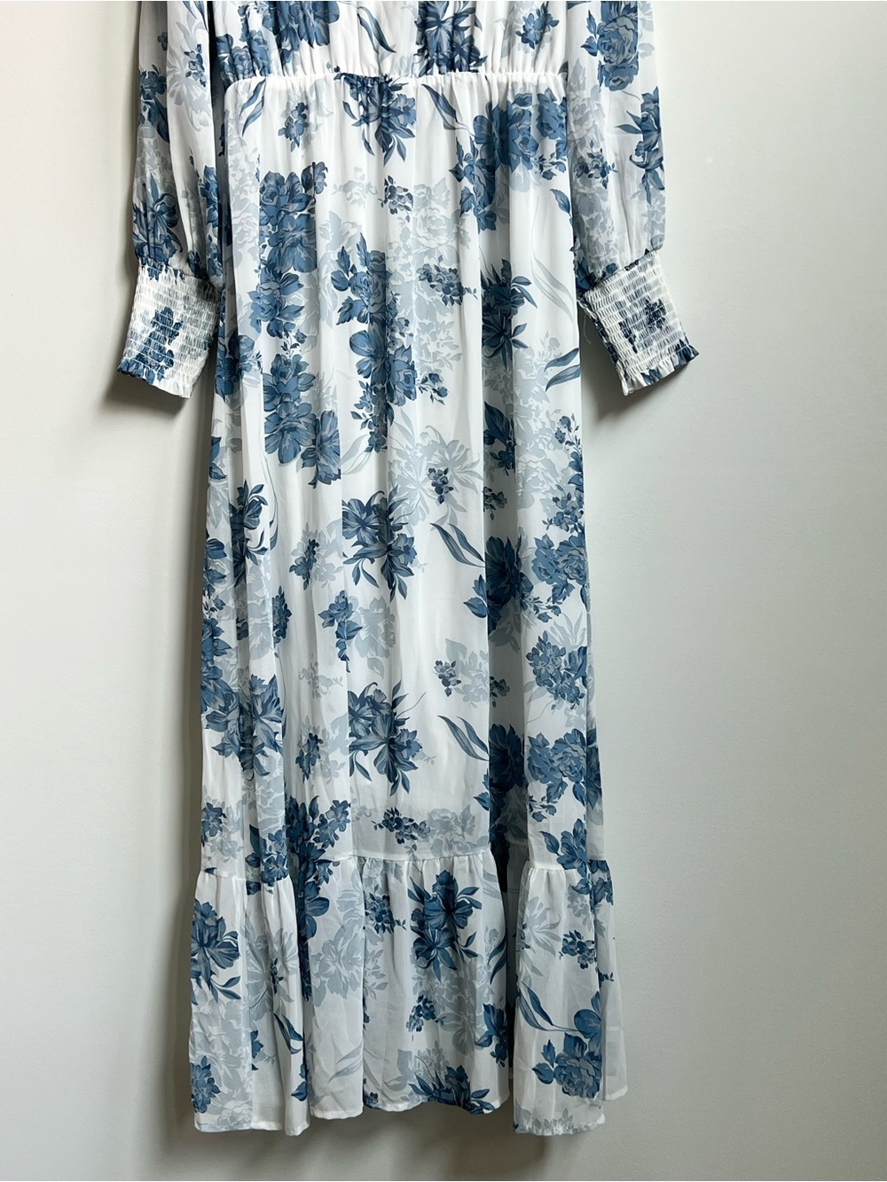 Baltic Born Maxi Dress Blue Floral Luciana Boho Romantic Ethereal Event Whimsy - Picture 16 of 16